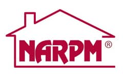 Association management and property management services represented by the Narpm logo on a white background.